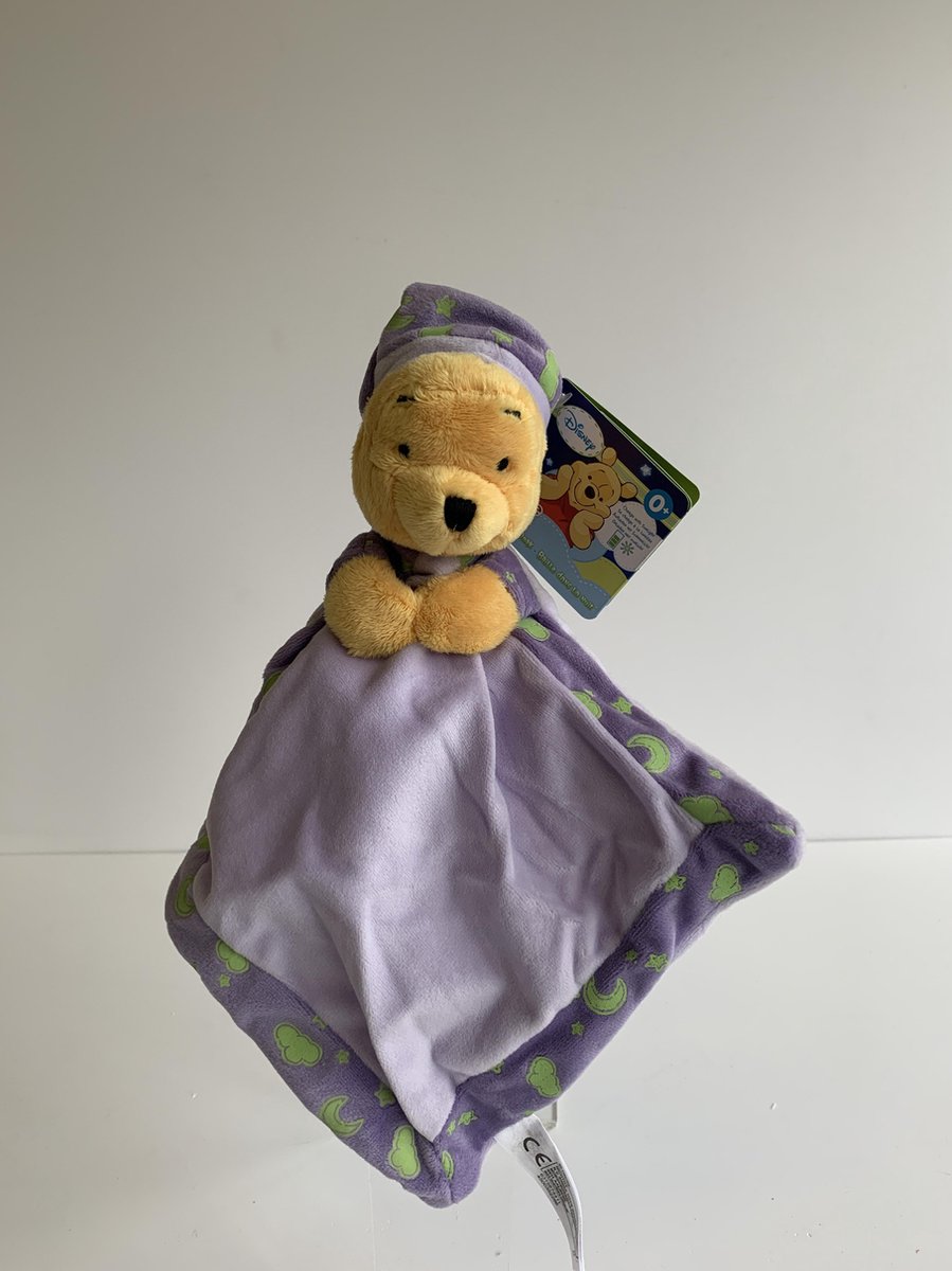 Disney  Pooh hoofd knuffeldoekje | Pooh Knuffel Disney Baby | Origineel Disney | GIFT QUALITY |